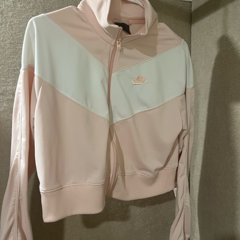 Nike Women's Pink and White Jacket